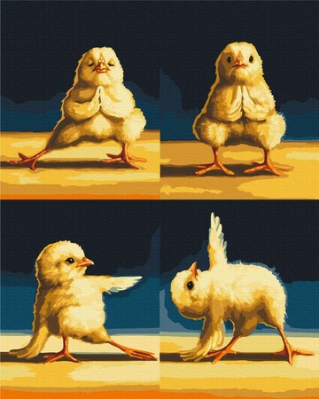 Картина за номерами Курчата йоги 2 ©Lucia Heffernan 40х50см Brushme