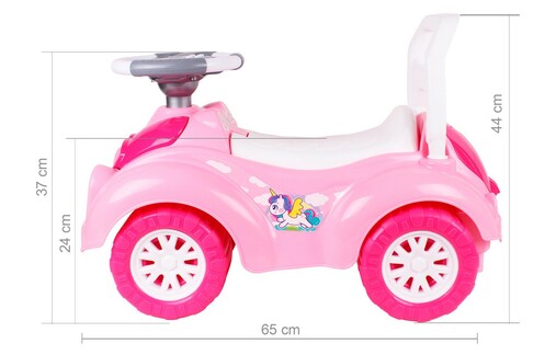 Автомобіль для прогулянок рожевий ТехноК 6658 зображення 3