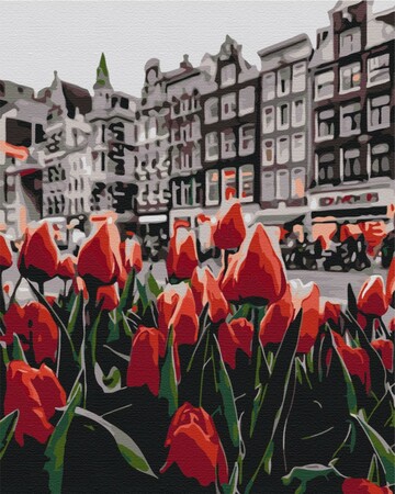 Картина за номерами Тюльпани Амстердаму 40х50 см Brushme 