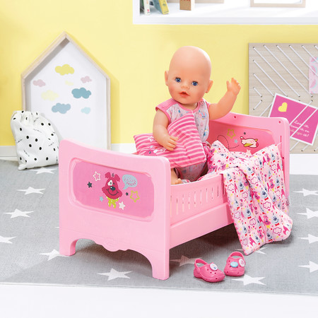 Фото7 Кроватка для куклы BABY BORN - СЛАДКИЕ СНЫ (с постельным набором) Каталог