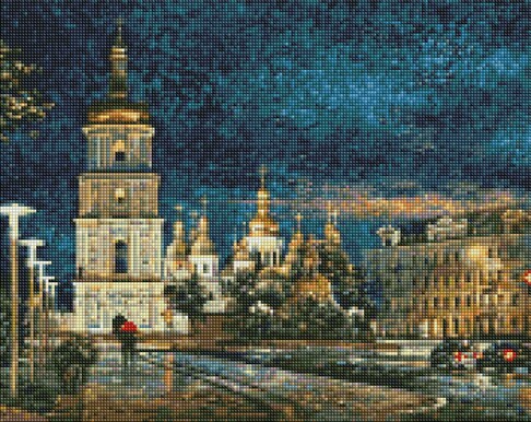 Алмазна мозаїка Софійська площа ©Сергій Брандт 40х50 см Ідейка