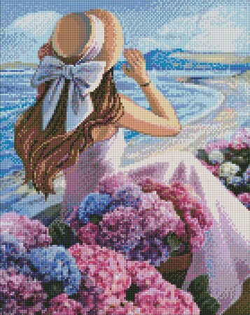 Алмазна мозаїка "Квітуче узбережжя" Ідейка