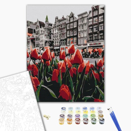 Картина за номерами Тюльпани Амстердаму 40х50 см Brushme зображення