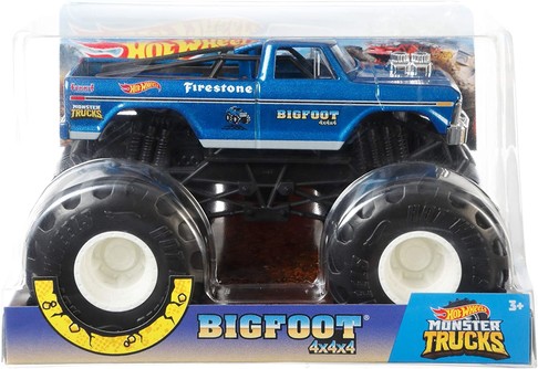 Джип внедорожник Большая ступня Hot Wheels Monster Trucks Bigfoot изображение  2