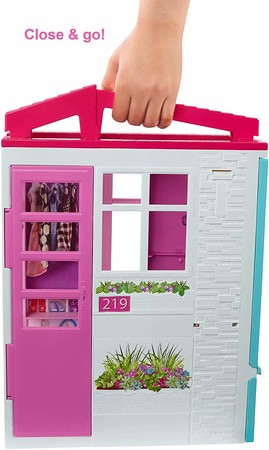 Кукольный дом для Барби с куклой Портативный Barbie Doll and Dollhouse FXG55 изображение 9