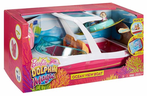 Игровой набор Катер для Барби Магия Дельфинов Barbie Dolphin Magic Ocean View Boat Playset FBD82 изображение 4