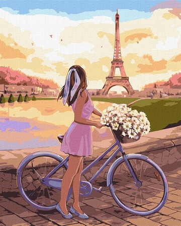 Картина за номерами "Романтика в Парижі" Ідейка