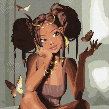Картина за номерами "Золоті метелики" Ідейка