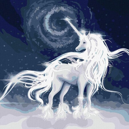 Картина за номерами "Білий єдиноріг" Ідейка