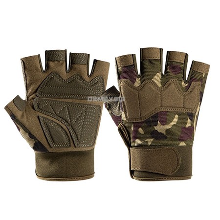 Тактические перчатки для военных армейские беспалые камуфляж размер L Тактичні рукавиці камуфляжні L