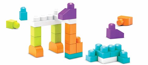 Конструктор для развития воображения Первые строители Мега Блокс/Mega Bloks Imagination Block Buildable Playset FPM52 фото 3