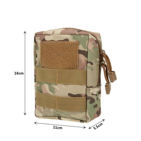 Тактическая военная сумка подсумка система Molle хаки 15*10*7см Тактична військова сумка підсумка изображение 1