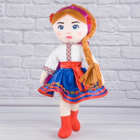 М'яка патріотична іграшка лялька Українка 40 см 