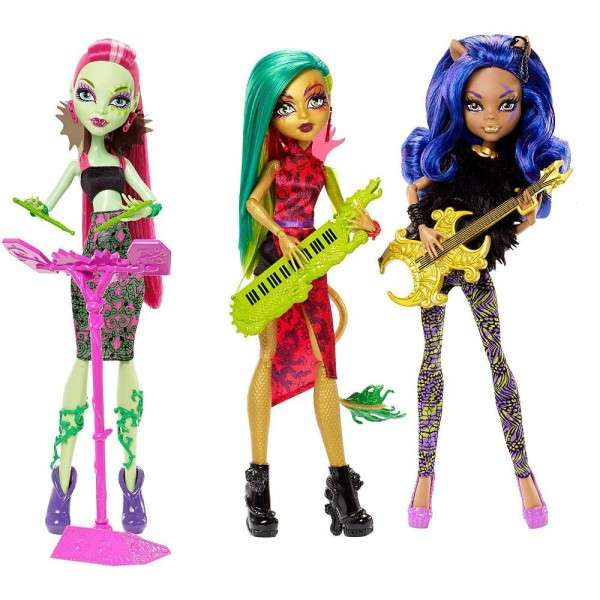 Фото Венера, Джинафаер и Клодин, серия  Дерзкие рокерши Кукла Monster High/Монстер Хай