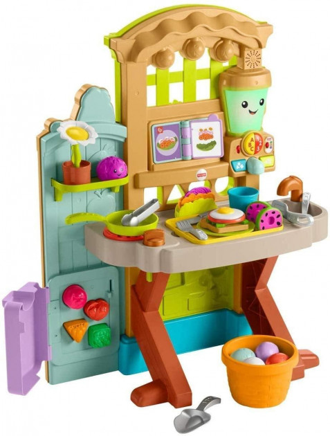 Интерактивный игровой центр Кухня Сад Ферма Фишер-Прайс Fisher-Price Grow-the-Fun Garden to Kitchen изображение 1