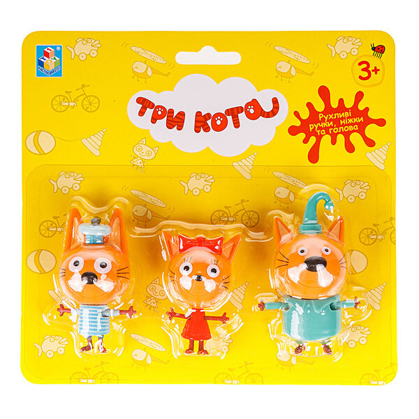 Игровой набор фигурок Три Кота: Коржик, Карамелька и Компот изображение 4