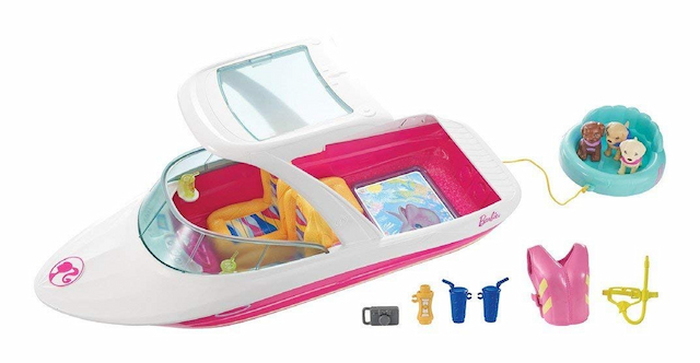 Игровой набор Катер для Барби Магия Дельфинов Barbie Dolphin Magic Ocean View Boat Playset FBD82