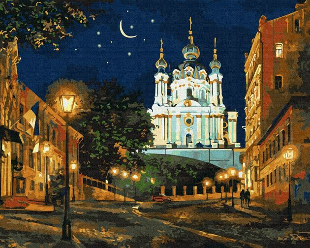 Картина за номерами "Вечірній Київ" Ідейка