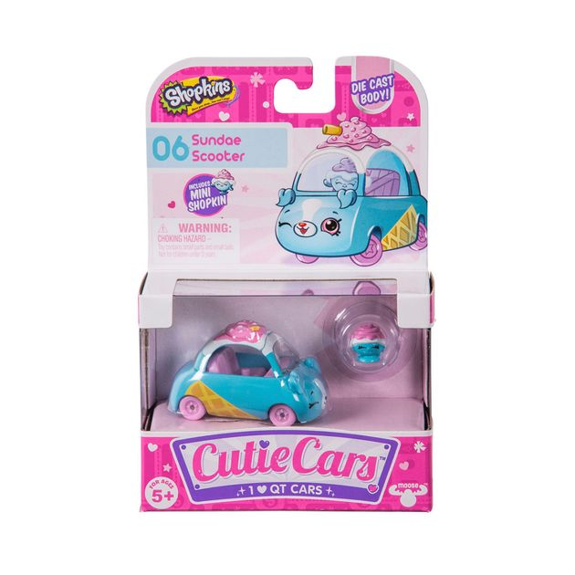 Фото4 Мини-машинка SHOPKINS CUTIE CARS S1 - ТУРБО-СМУЗИ (с мини-шопкинсом) Каталог