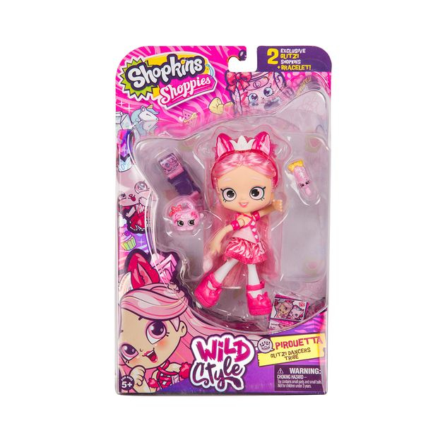 Фото3 Кукла SHOPKINS SHOPPIES S9 серии "Wild style" - ПИРУЭТТА (с аксессуарами) Каталог