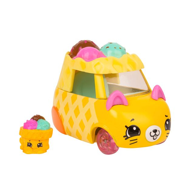 Фото2 Мини-машинка SHOPKINS CUTIE CARS S3 - РОЖОК-СНЕЖОК (с мини-шопкинсом) Каталог