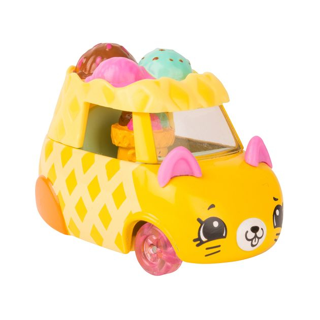 Фото4 Мини-машинка SHOPKINS CUTIE CARS S3 - РОЖОК-СНЕЖОК (с мини-шопкинсом) Каталог