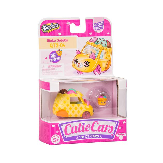 Фото6 Мини-машинка SHOPKINS CUTIE CARS S3 - РОЖОК-СНЕЖОК (с мини-шопкинсом) Каталог