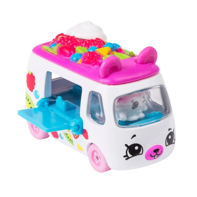 Фото4 Мини-машинка SHOPKINS CUTIE CARS S3 - ФРУКТОВЫЙ РЕЙСЕР (с мини-шопкинсом) Каталог