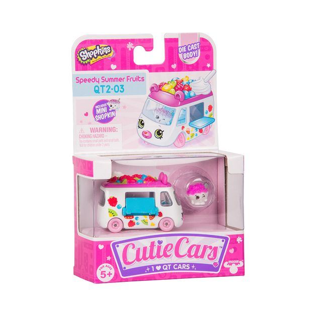 Фото6 Мини-машинка SHOPKINS CUTIE CARS S3 - ФРУКТОВЫЙ РЕЙСЕР (с мини-шопкинсом) Каталог