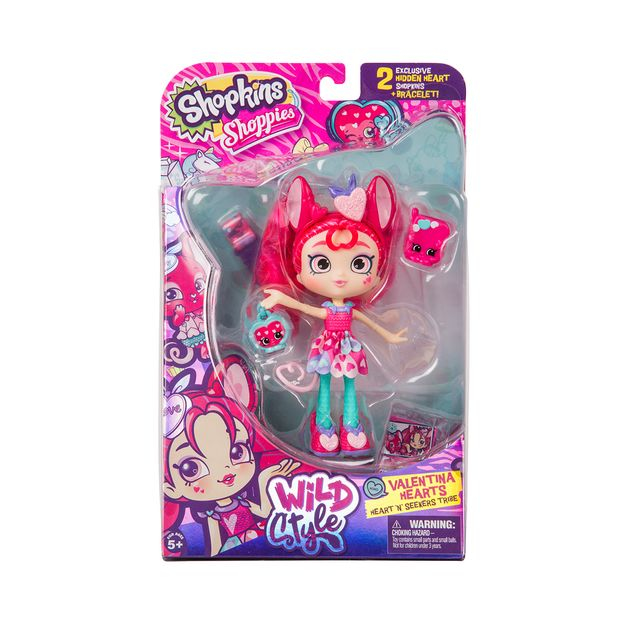 Фото3 Кукла SHOPKINS SHOPPIES S9 серии "Wild style" - ВАЛЕНТИНКА  (с аксессуарами) Каталог