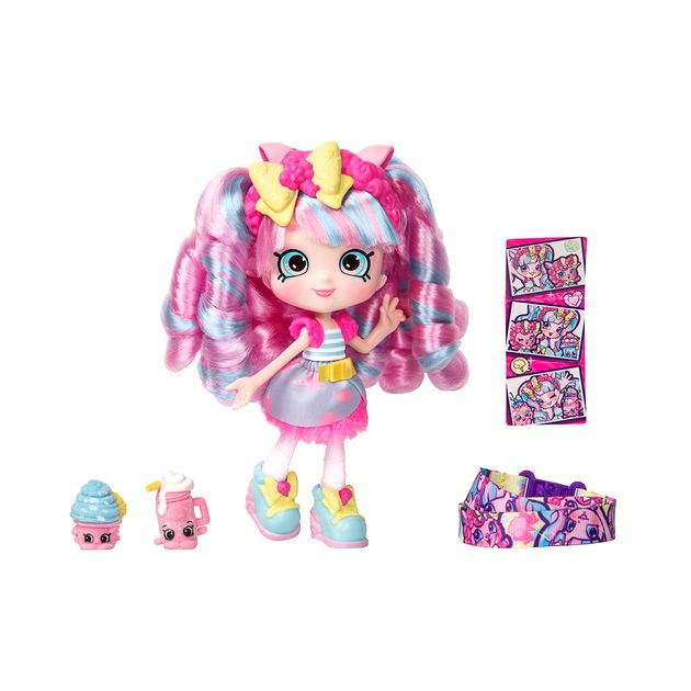 Фото2 Кукла SHOPKINS SHOPPIES S9 серии "Wild style" - САХАРНАЯ КЕНДИ (с аксессуарами) Каталог