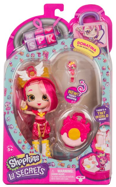  Кукла SHOPKINS SHOPPIES серии "Маленькие секреты" - ДОНАТИНА  (мини-шкатулка, аксессуары) Каталог