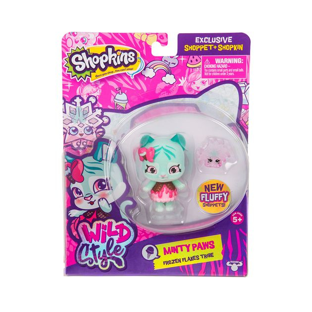 Фото3 Фигурка SHOPKINS SHOPPETS S9 серии "Wild style" – МЯТНЫЕ ЛАПКИ (эксклюзивный шопкинс, подставка) Каталог