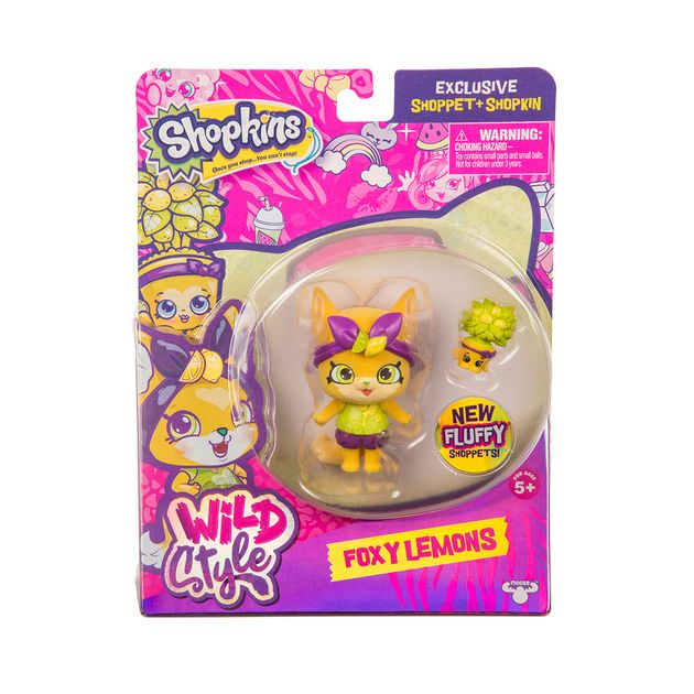 Фото3 Фигурка SHOPKINS SHOPPETS S9 серии "Wild style" – ФРУКТОВАЯ ФОКСИ (эксклюзивный шопкинс, подставка) Каталог