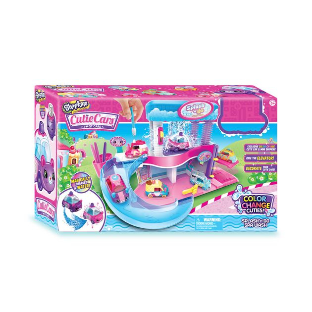 Фото3 Игровой набор SHOPKINS CUTIE CARS S3 серии "МЕНЯЕМ ЦВЕТ" - ВОЛШЕБНАЯ АВТОМОЙКА (маш.,мин.-шоп.,акс.) Каталог