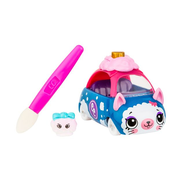 Фото2 Мини-машинка SHOPKINS CUTIE CARS S3 серии "МЕНЯЕМ ЦВЕТ" - УМЕЛАЯ ПУДРА (с мини-шоп.и кисточкой) Каталог