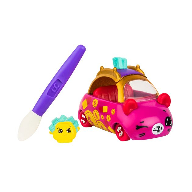 Фото2 Мини-машинка SHOPKINS CUTIE CARS S3 серии "МЕНЯЕМ ЦВЕТ" - МАНИ-ВЕН (с мини-шопкинсом и кисточкой) Каталог