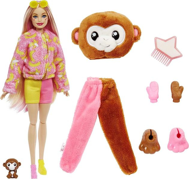 Барбі в костюмі Мавпочки Barbie Jungle Series Monkey Costume зображення 3