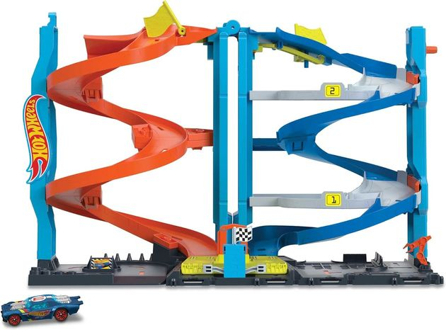 Hot Wheels City Track Set Transforming Race Tower