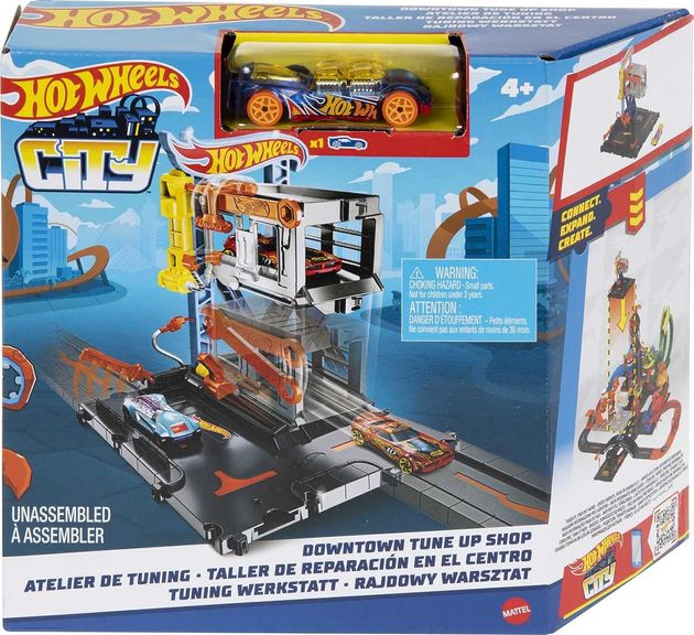 Hot Wheels City Track Set Downtown Repair Station зображення 3