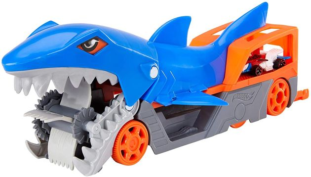 Игровой набор транспортер акула Hot Wheels Shark Chomp Transporter изображение 5