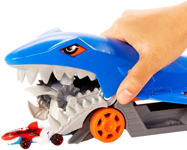 Игровой набор транспортер акула Hot Wheels Shark Chomp Transporter изображение 7