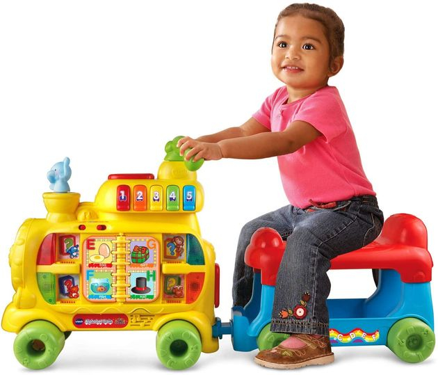 Алфавитный поезд ходунки каталка VTech Sit-to-Stand Alphabet Train изображение 2