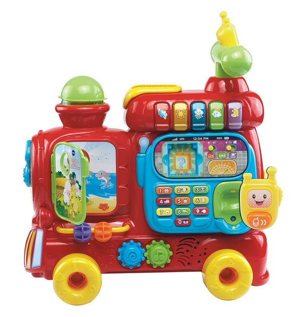 Ходунки-каталка Алфавитный поезд красный VTech Sit-to-Stand Ultimate Alphabet Train 80-181900