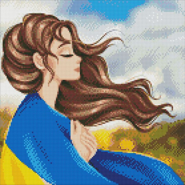 Алмазна мозаїка "Серденько України" Ідейка