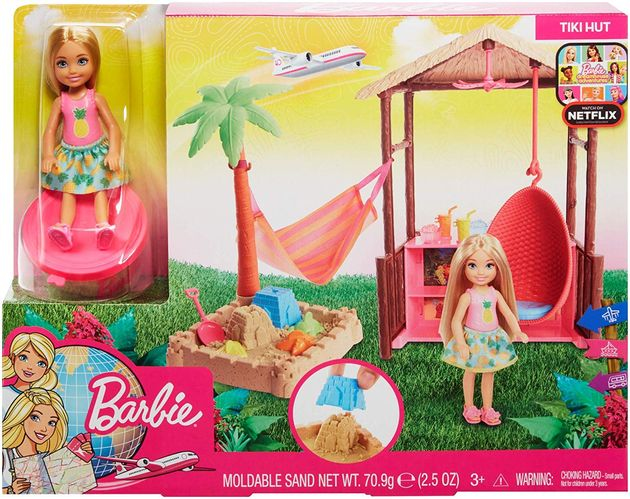 Игровой набор Барби Челси Хижина Barbie Dreamhouse Adventures Tiki Hut FWV24 изображение 4