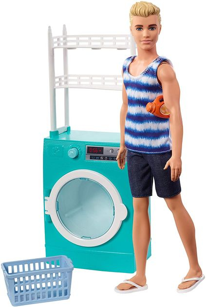 Игровой набор Барби Кен и стиральная машина Barbie Ken Doll and Accessories FYK52 фото 5