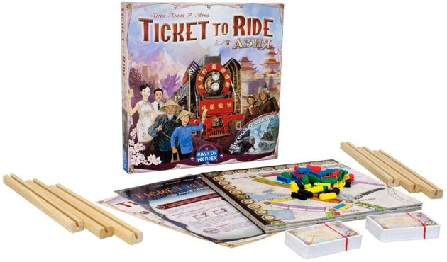 Настольная игра Билет на поезд: Азия Ticket to ride: Asia