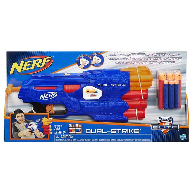 Бластер Нерф Элит Двойной выстрел Nerf N-Strike Elite DualStrike Blaster B4619