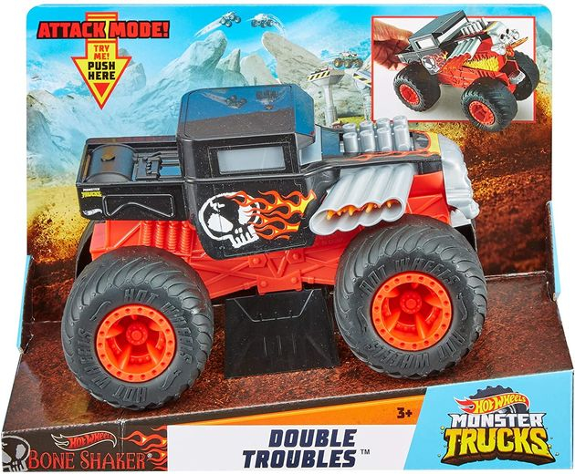 Джип Хот Вилс Монстр Трак Бон Шейкер Hot Wheels Monster Truck Bone Shaker GCG07 изображение 2